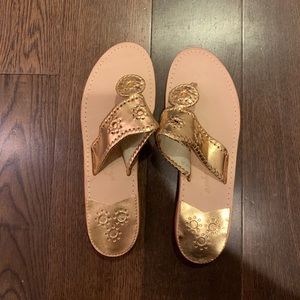 BNWOT Gold Jack Rogers Sandals